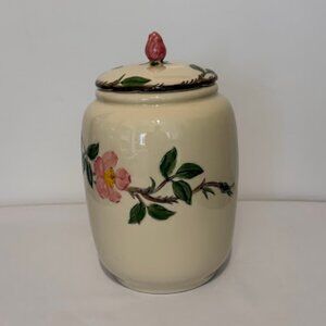 Made in California Franciscan DESERT ROSE Cookie Jar Canister 10.75" x 7"